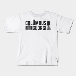 Columbus Georgia Building & Tower Design Kids T-Shirt